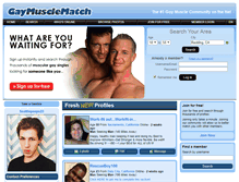 Tablet Screenshot of gaymusclematch.com